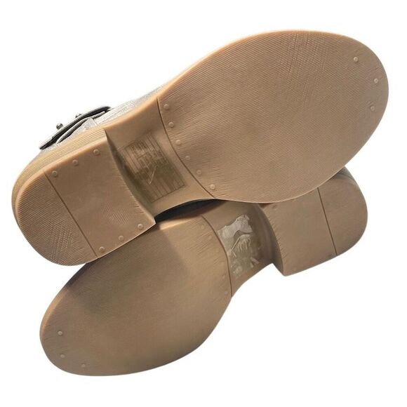 Torrid Beige Crackle Slouch Studded Buckle Moto Booties - Wide - Picture 7 of 7